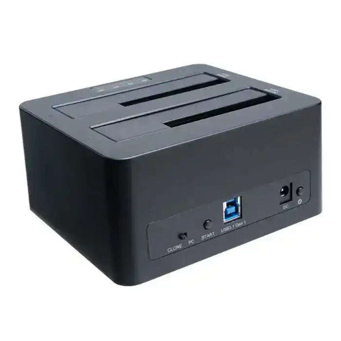 Akasa DuoDock X3 USB3.1 2.5"/3.5" SSD/HDD Cloke & Backup Functions